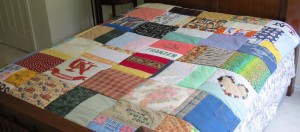 Finished quilt on bed2