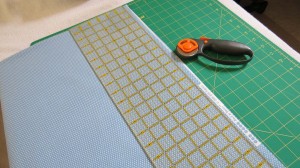 Squaring binding fabric