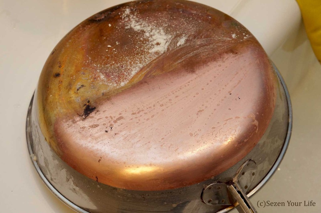 Half and half bottom of pan