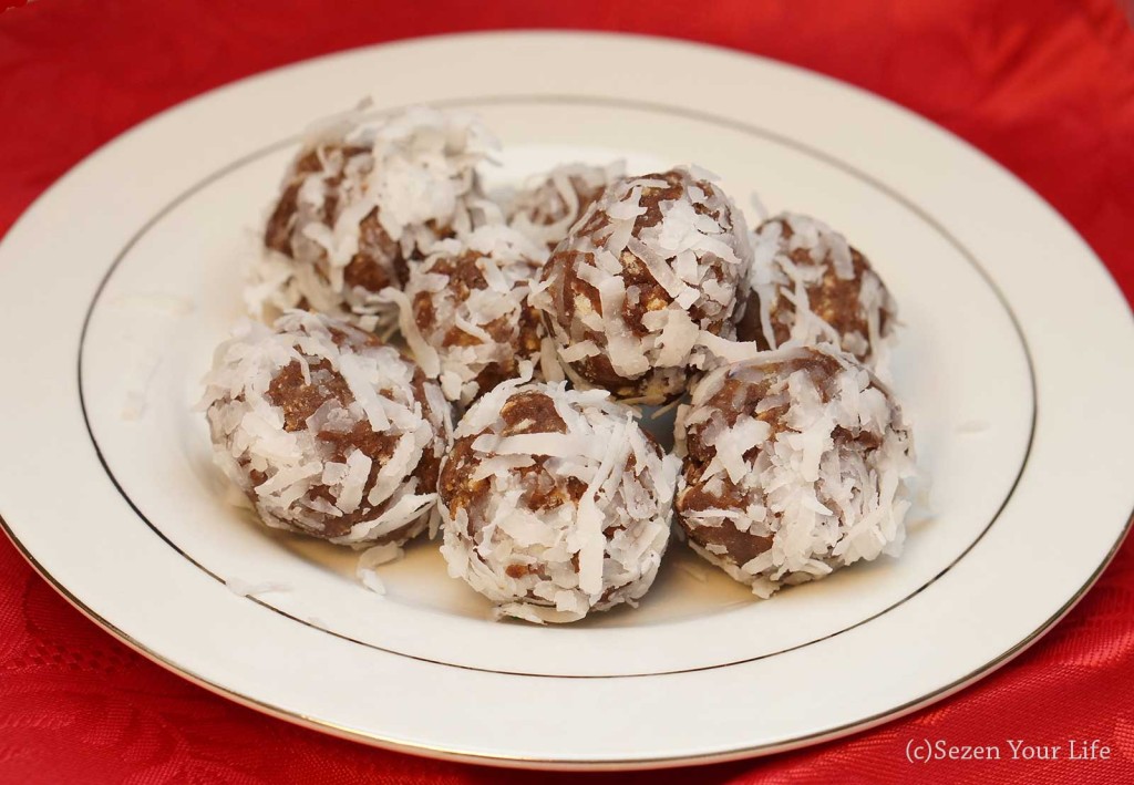 Dark Chocolate Coconut Bites