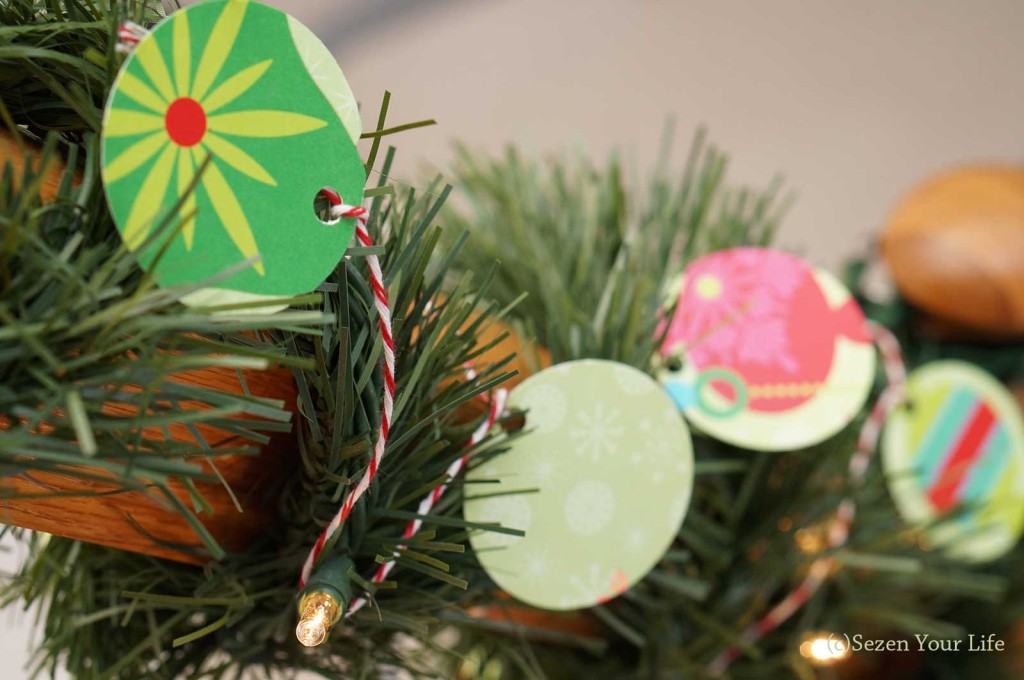 Garland on greenery