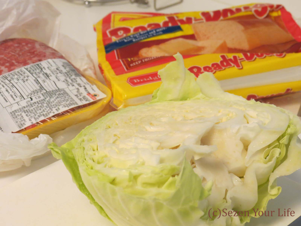 Ingredients for Cabbage Burgers