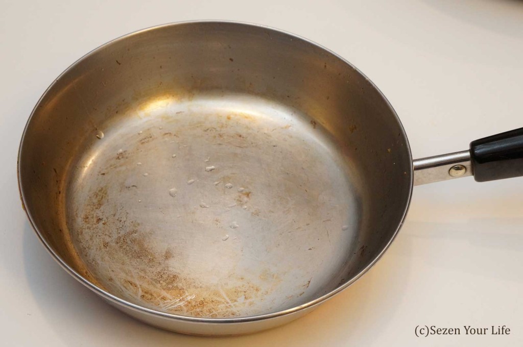 Original inside of pan