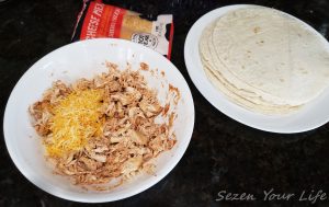 Shredded Chicken and Cheese